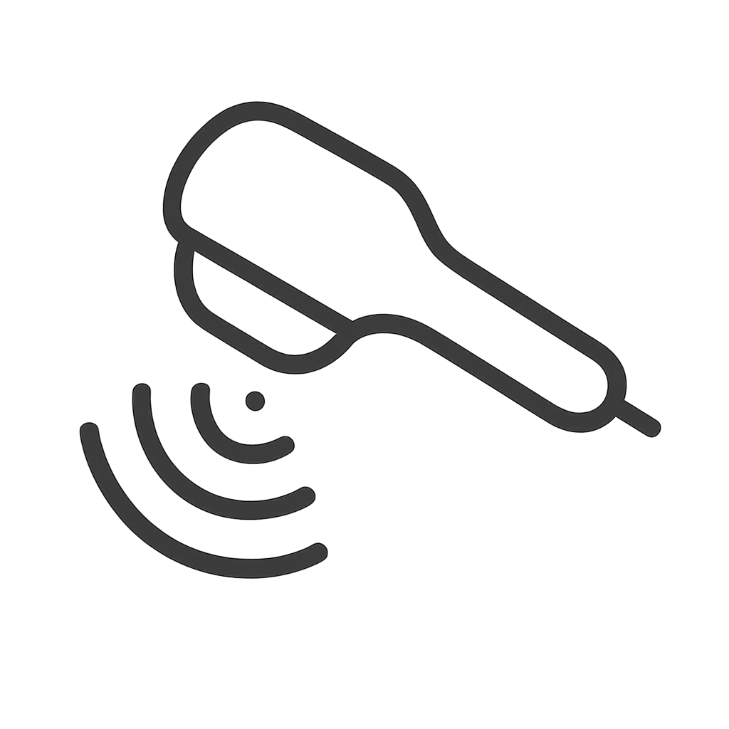 Icono de tratamiento de diatermia y tecarterapia