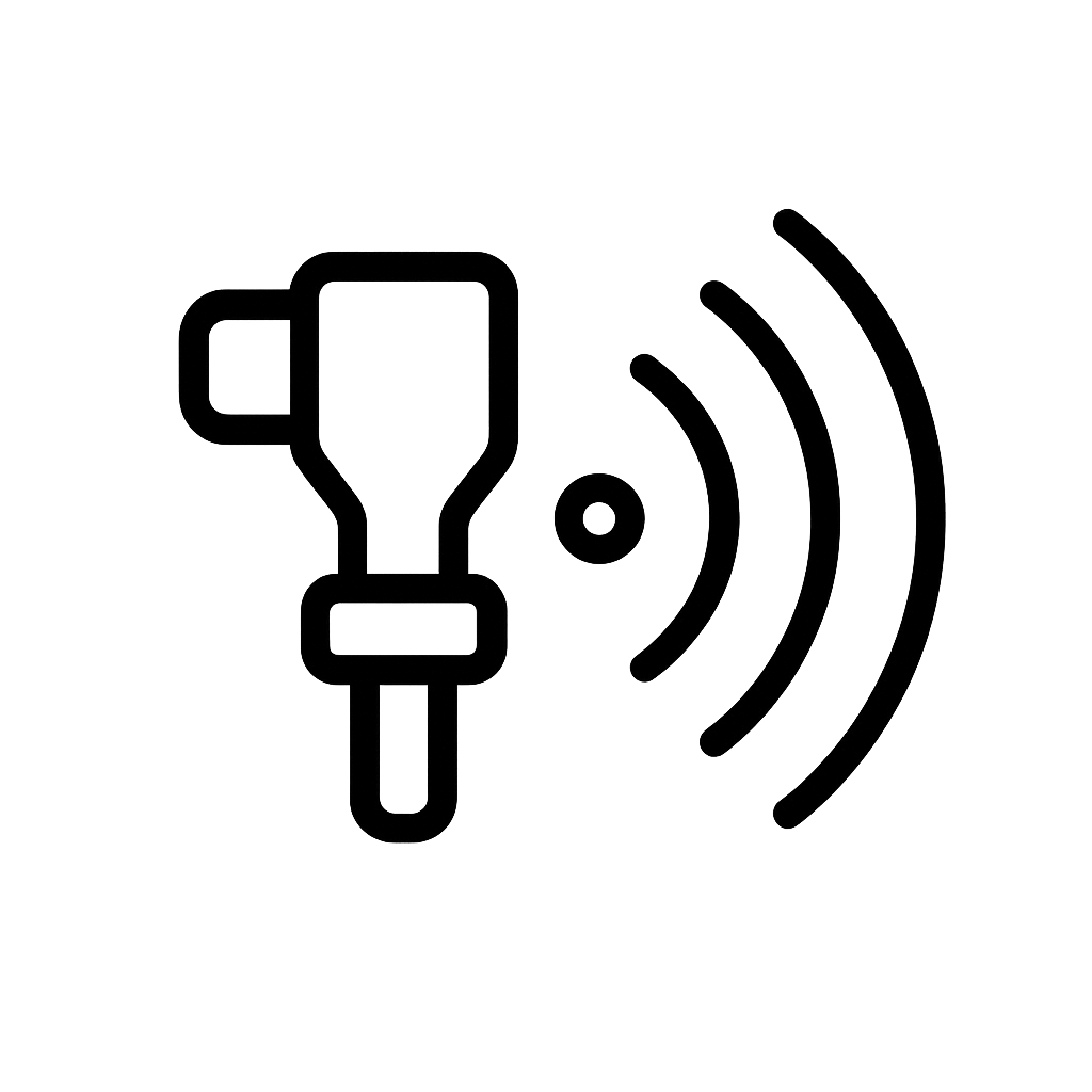 Icono de tratamiento con ondas de choque focales